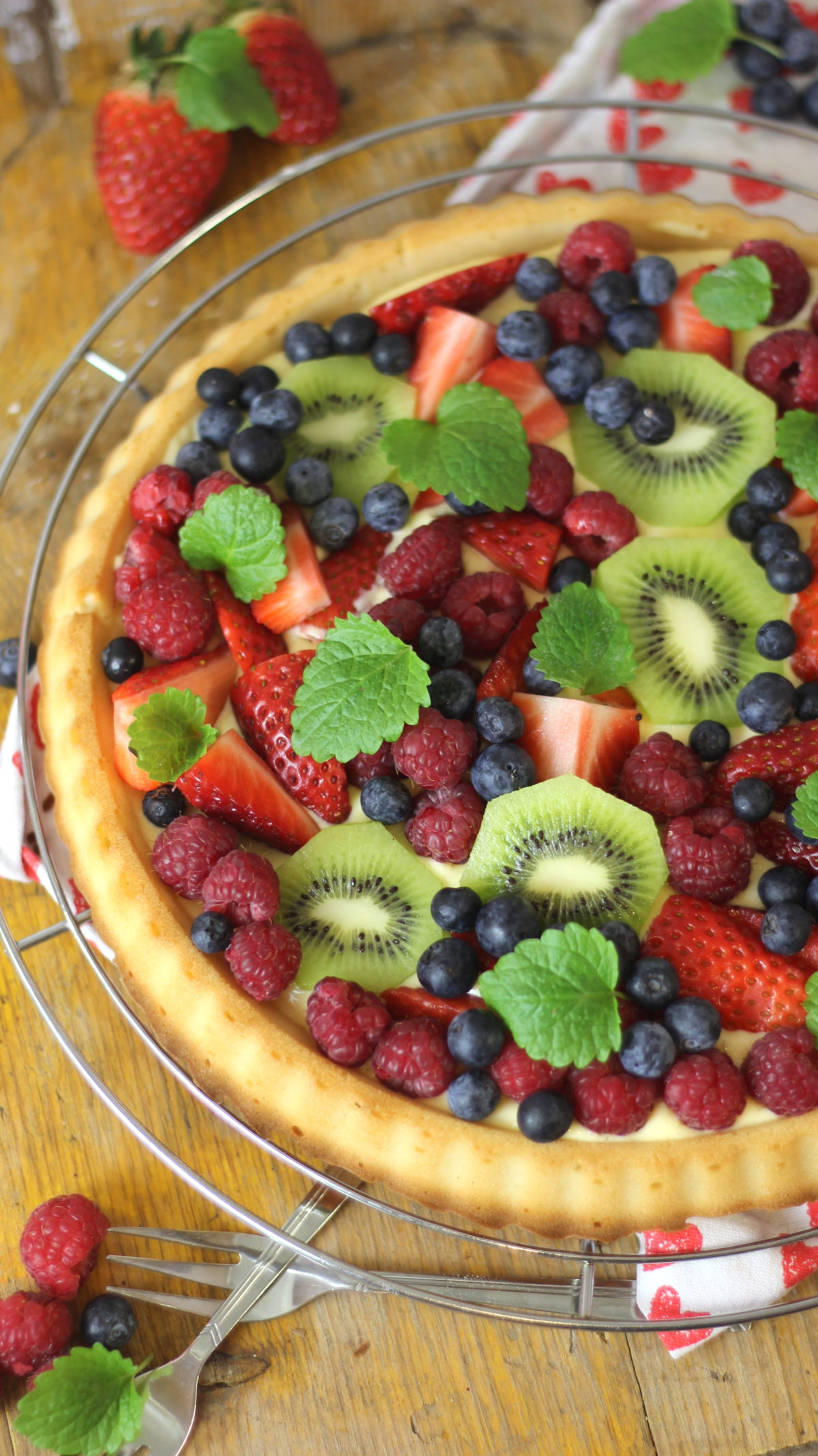 Sellbstgemachter Obstkuchenboden I Einfache Kuchen I Schnelle Dessert ...