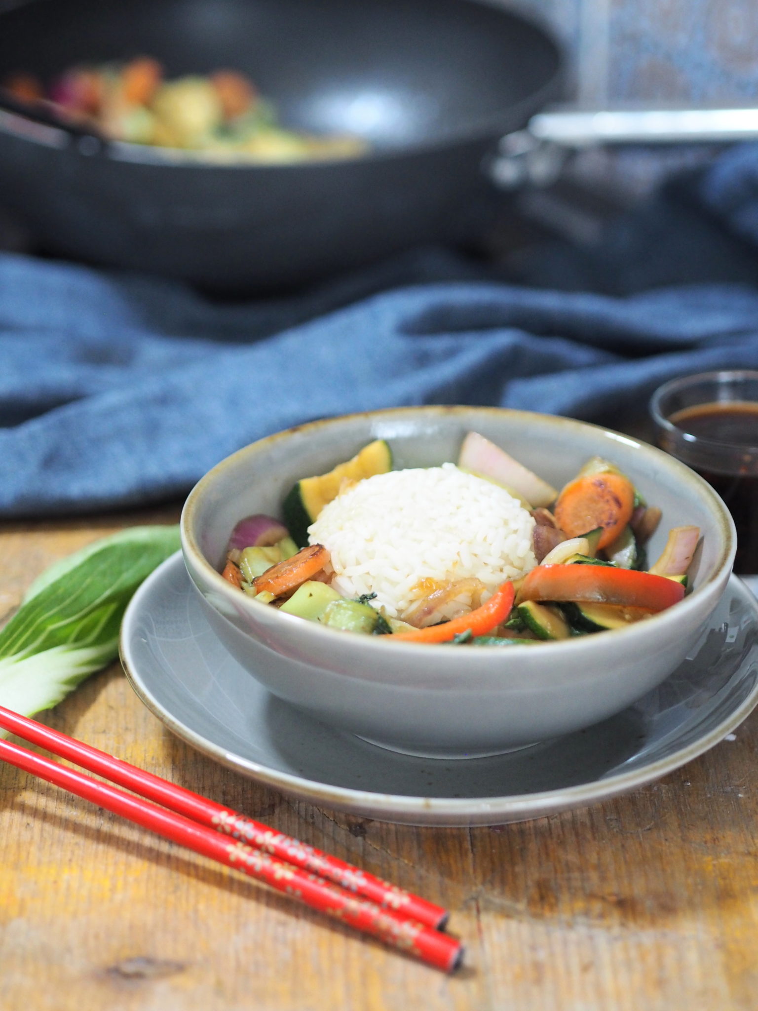 Pak Choi Gemüse aus dem Wok I asiatische Küche - Nia Latea