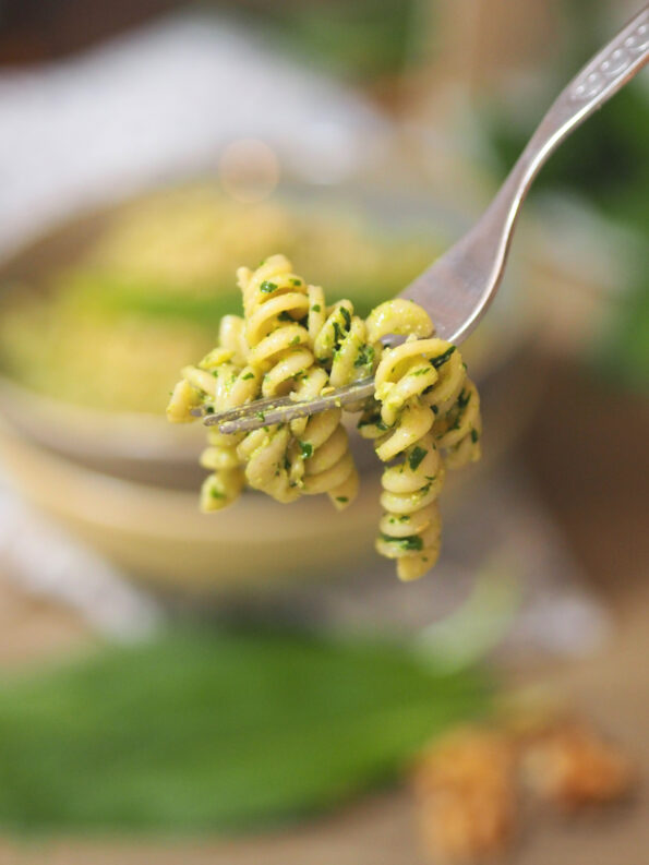 Pasta mit Bärlauch I schnelles Bärlauch Pesto I 15-Minuten Küche
