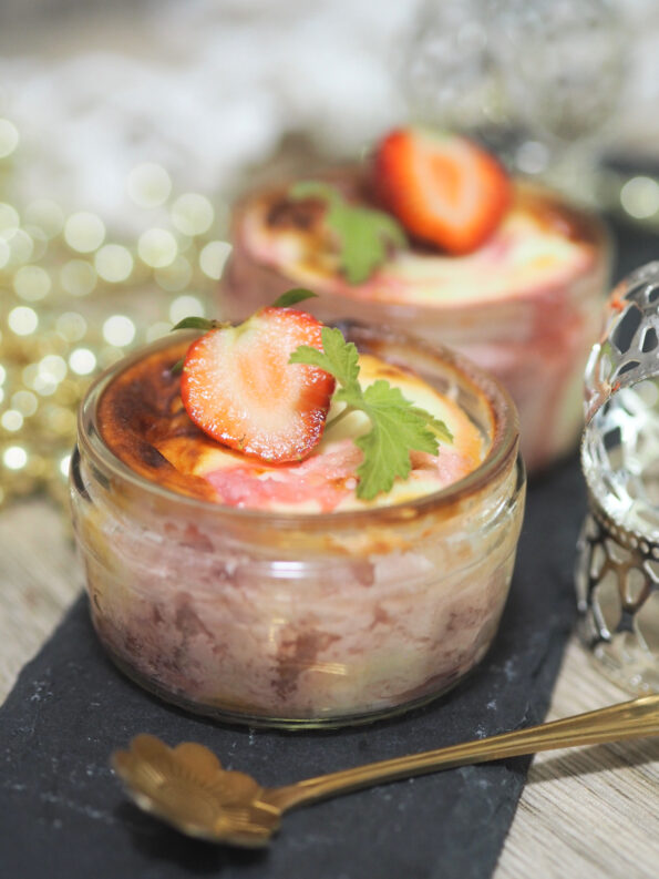 Cheesecake Bowl I mit Erdbeeren I Ofen oder Heißluftfritteuse