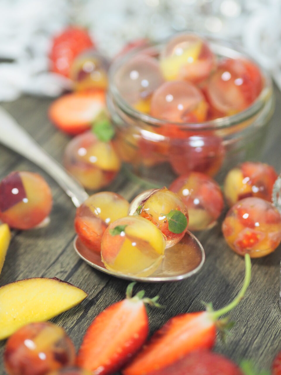 Frucht-Gelee Kugeln I wie vegane Gummibärchen