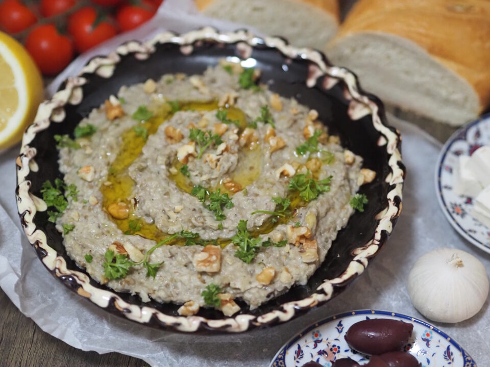 Melanzani Creme I Melitzanosalata I griechischer Auberginendip